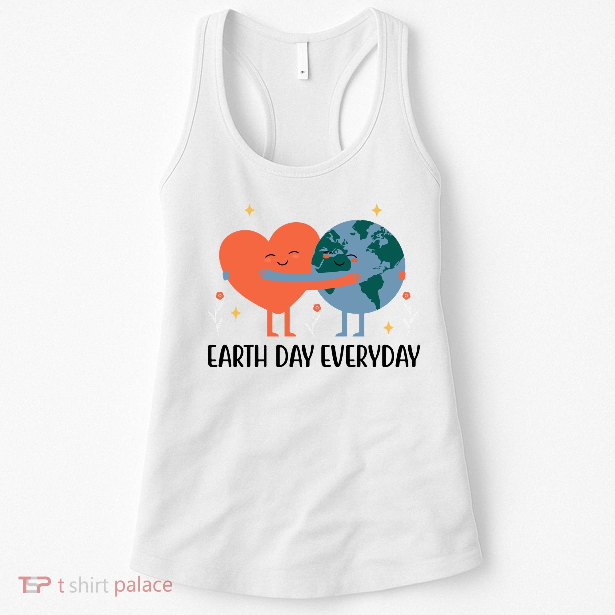Earth Day Everyday Cute Heart Women's Tank Top