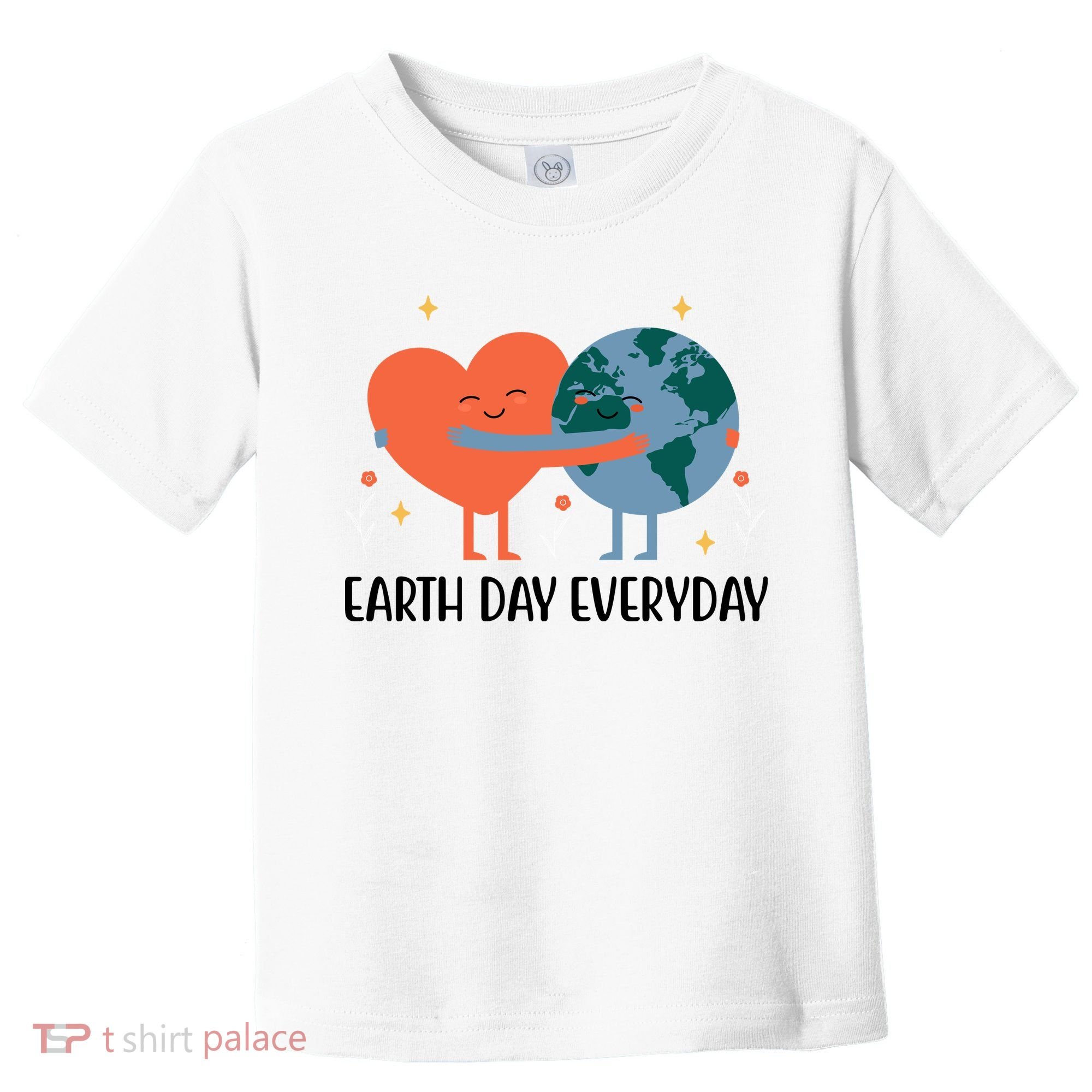 Earth Day Everyday Cute Heart Toddler T-Shirt