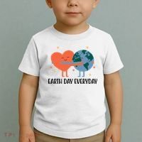 Earth Day Everyday Cute Heart Toddler T-Shirt thumb 2