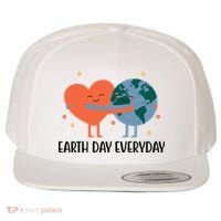 Earth Day Everyday Cute Heart Wool Snapback Cap thumb 0
