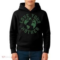 Earth Day Every Day Love Your Mother Planet Environmentalist Kids Hoodie thumb 4