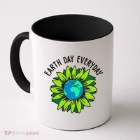 Earth Day Everyday Flower Globe Coffee Mug thumb 0
