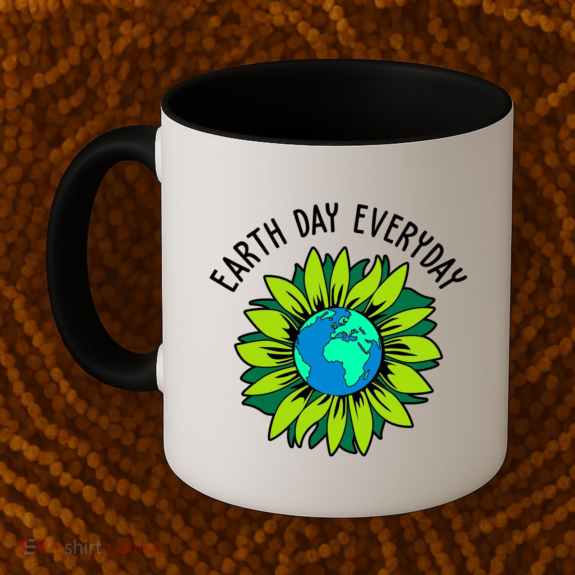 Earth Day Everyday Flower Globe Coffee Mug