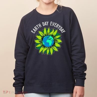 Earth Day Everyday Flower Globe Women's Sweatshirt