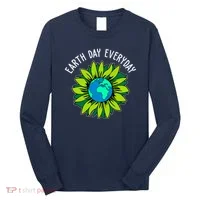 Earth Day Everyday Flower Globe Long Sleeve Shirt thumb 0