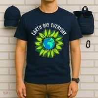 Earth Day Everyday Flower Globe T-Shirt thumb 6