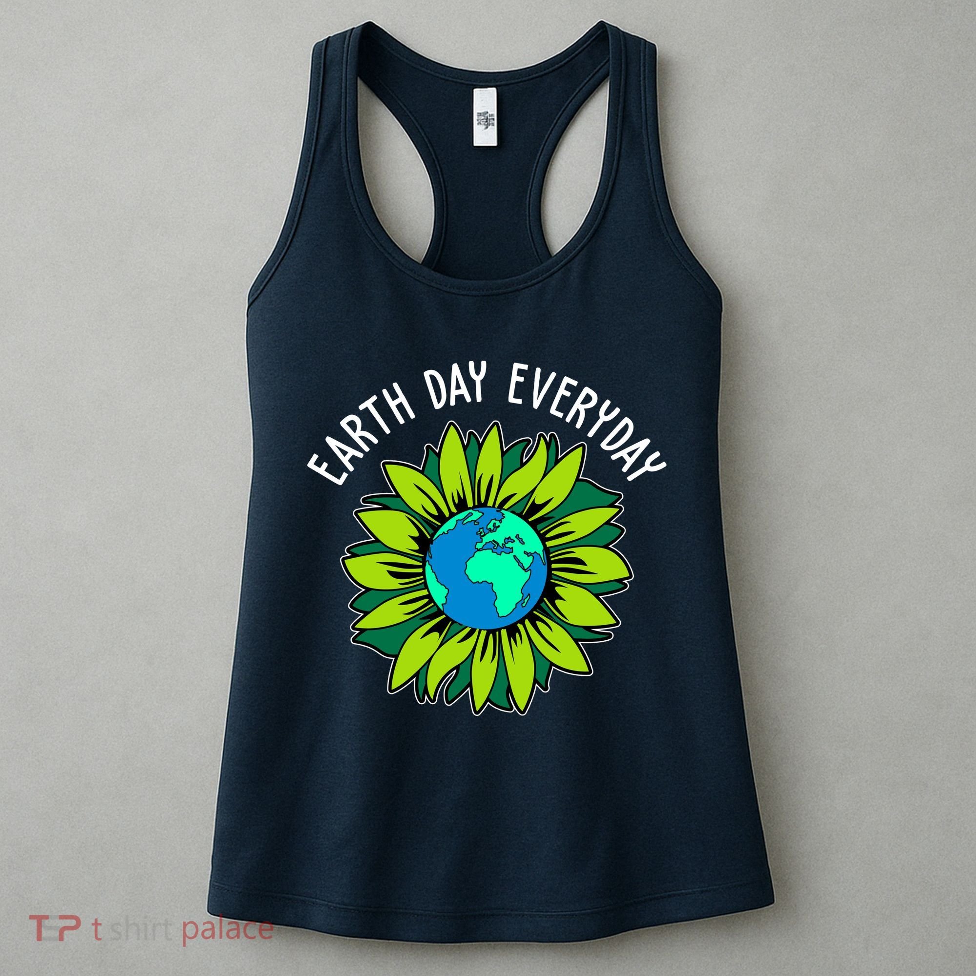 Earth Day Everyday Flower Globe Women's Tank Top