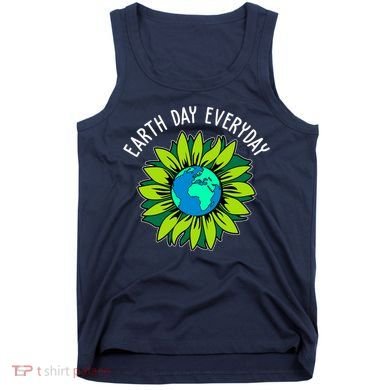 Earth Day Everyday Flower Globe Tank Top