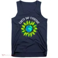 Earth Day Everyday Flower Globe Tank Top thumb 0