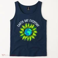 Earth Day Everyday Flower Globe Tank Top thumb 2