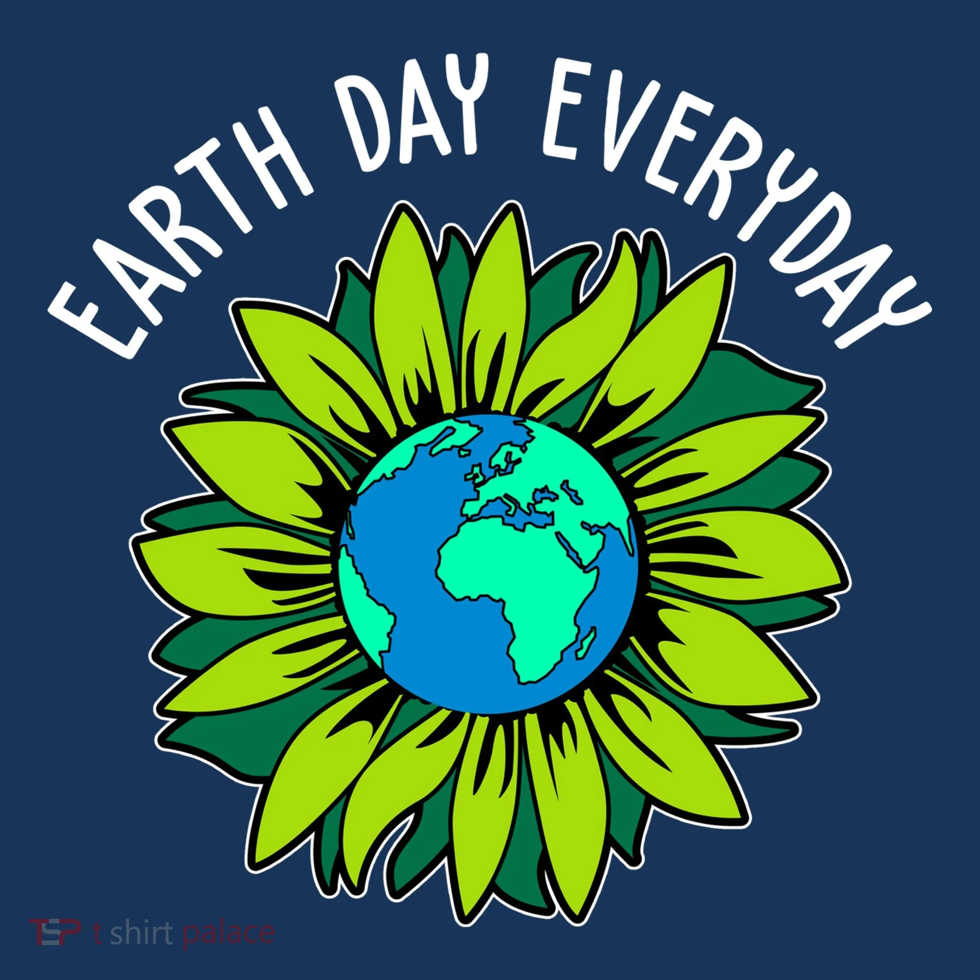 Earth Day Everyday Flower Globe Tank Top