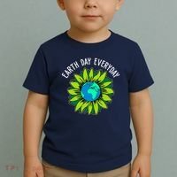 Earth Day Everyday Flower Globe Toddler T-Shirt thumb 2