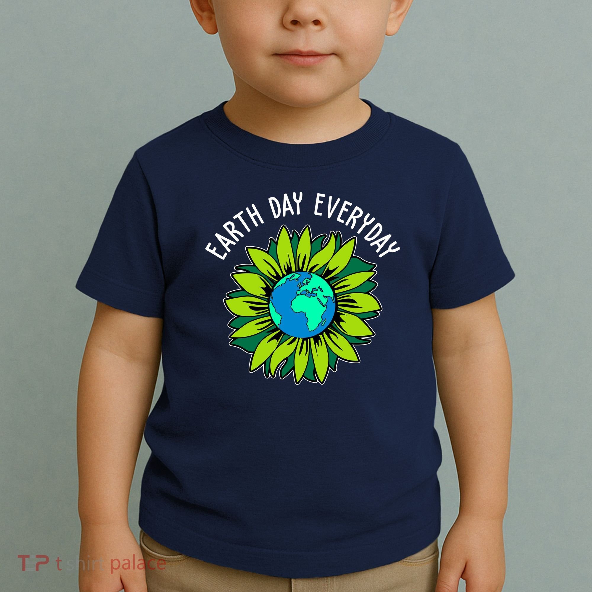 Earth Day Everyday Flower Globe Toddler T-Shirt