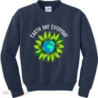 Earth Day Everyday Flower Globe Kids Sweatshirt thumb 0