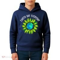 Earth Day Everyday Flower Globe Kids Hoodie thumb 4