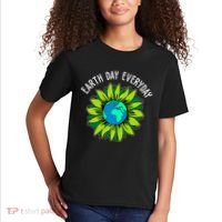 Earth Day Everyday Flower Globe Kids T-Shirt thumb 2