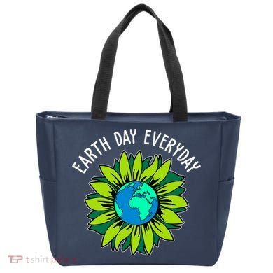 Earth Day Everyday Flower Globe Tote Bag