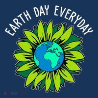 Earth Day Everyday Flower Globe Tote Bag thumb 4