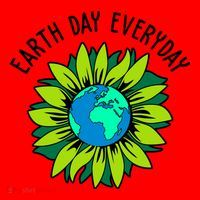 Earth Day Everyday Flower Globe Santa Hat thumb 1