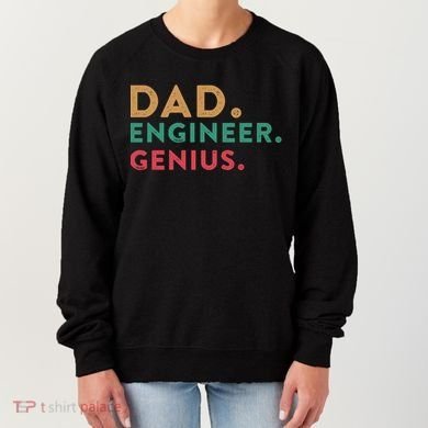 Engineering Dad Engineer Dads Dad Engineer Genius Gift Women's Sweatshirt