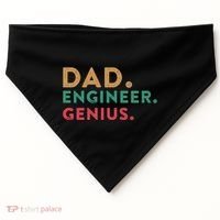 Engineering Dad Engineer Dads Dad Engineer Genius Gift USA-Made Doggie Bandana thumb 0