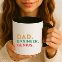 Engineering Dad Engineer Dads Dad Engineer Genius Gift Coffee Mug thumb 3