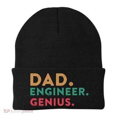 Engineering Dad Engineer Dads Dad Engineer Genius Gift Beanie