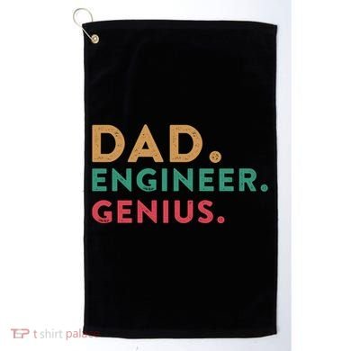 Engineering Dad Engineer Dads Dad Engineer Genius Gift Golf Towel