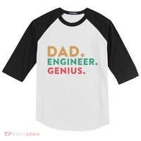 Engineering Dad Engineer Dads Dad Engineer Genius Gift Kids Colorblock Raglan Jersey thumb 0
