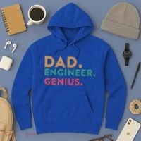Engineering Dad Engineer Dads Dad Engineer Genius Gift Hoodie thumb 3
