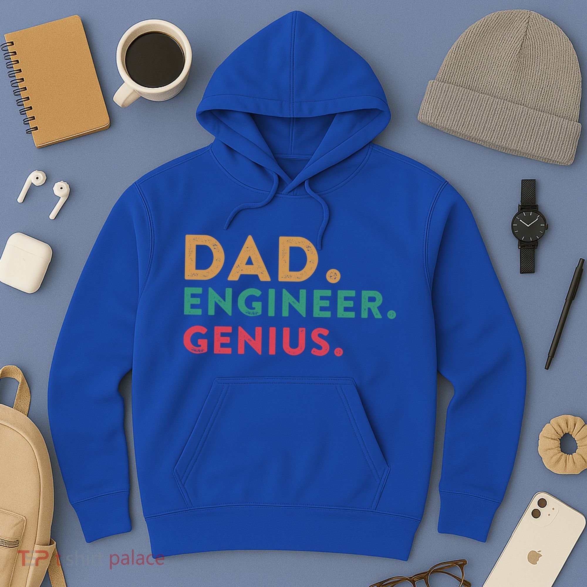 Engineering Dad Engineer Dads Dad Engineer Genius Gift Hoodie