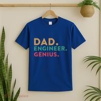 Engineering Dad Engineer Dads Dad Engineer Genius Gift T-Shirt thumb 2