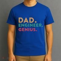 Engineering Dad Engineer Dads Dad Engineer Genius Gift T-Shirt thumb 3