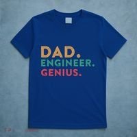 Engineering Dad Engineer Dads Dad Engineer Genius Gift T-Shirt thumb 5
