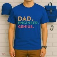 Engineering Dad Engineer Dads Dad Engineer Genius Gift T-Shirt thumb 6