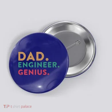Engineering Dad Engineer Dads Dad Engineer Genius Gift Button