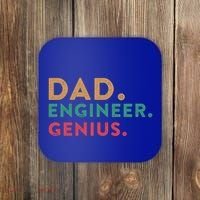 Engineering Dad Engineer Dads Dad Engineer Genius Gift Coaster thumb 0