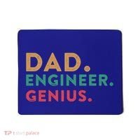 Engineering Dad Engineer Dads Dad Engineer Genius Gift Mousepad thumb 0