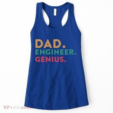 Engineering Dad Engineer Dads Dad Engineer Genius Gift Women's Tank Top