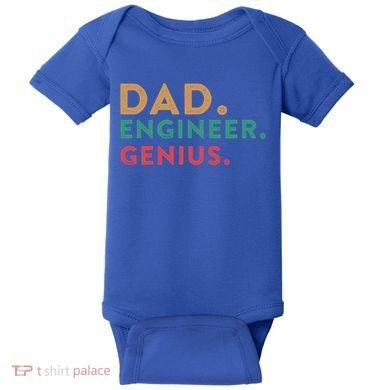 Engineering Dad Engineer Dads Dad Engineer Genius Gift Baby Bodysuit