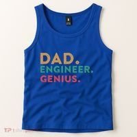 Engineering Dad Engineer Dads Dad Engineer Genius Gift Tank Top thumb 2