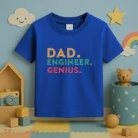 Engineering Dad Engineer Dads Dad Engineer Genius Gift Toddler T-Shirt thumb 3