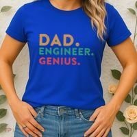 Engineering Dad Engineer Dads Dad Engineer Genius Gift Women's T-Shirt thumb 2