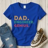 Engineering Dad Engineer Dads Dad Engineer Genius Gift Women's T-Shirt thumb 3
