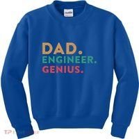 Engineering Dad Engineer Dads Dad Engineer Genius Gift Kids Sweatshirt thumb 0