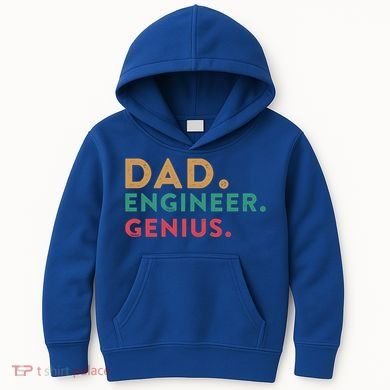 Engineering Dad Engineer Dads Dad Engineer Genius Gift Kids Hoodie