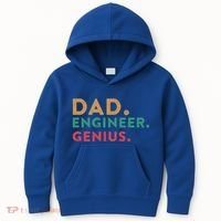 Engineering Dad Engineer Dads Dad Engineer Genius Gift Kids Hoodie thumb 0