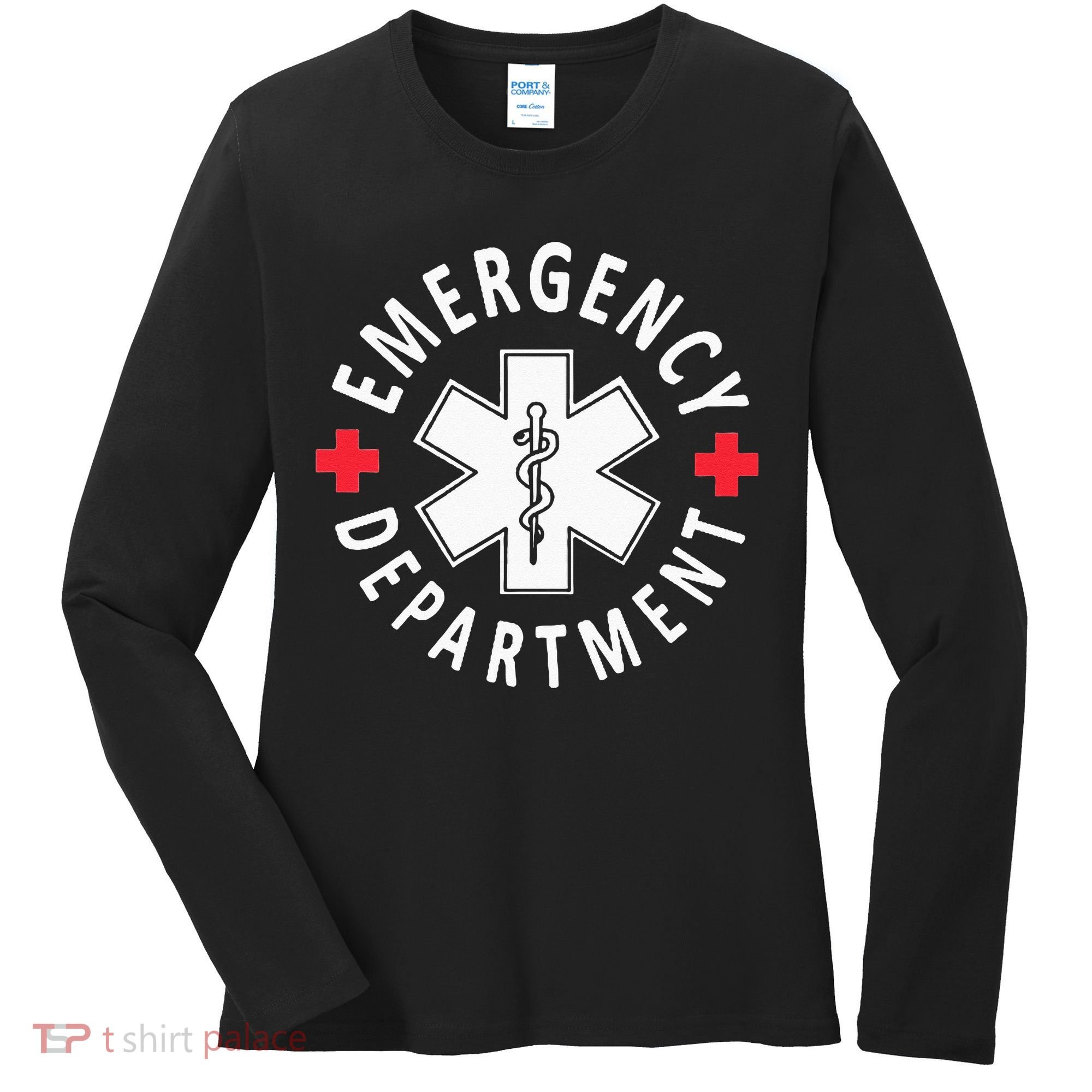 Emergency Department Emergency Room Healthcare Nursing Nurse Women's Long Sleeve Shirt