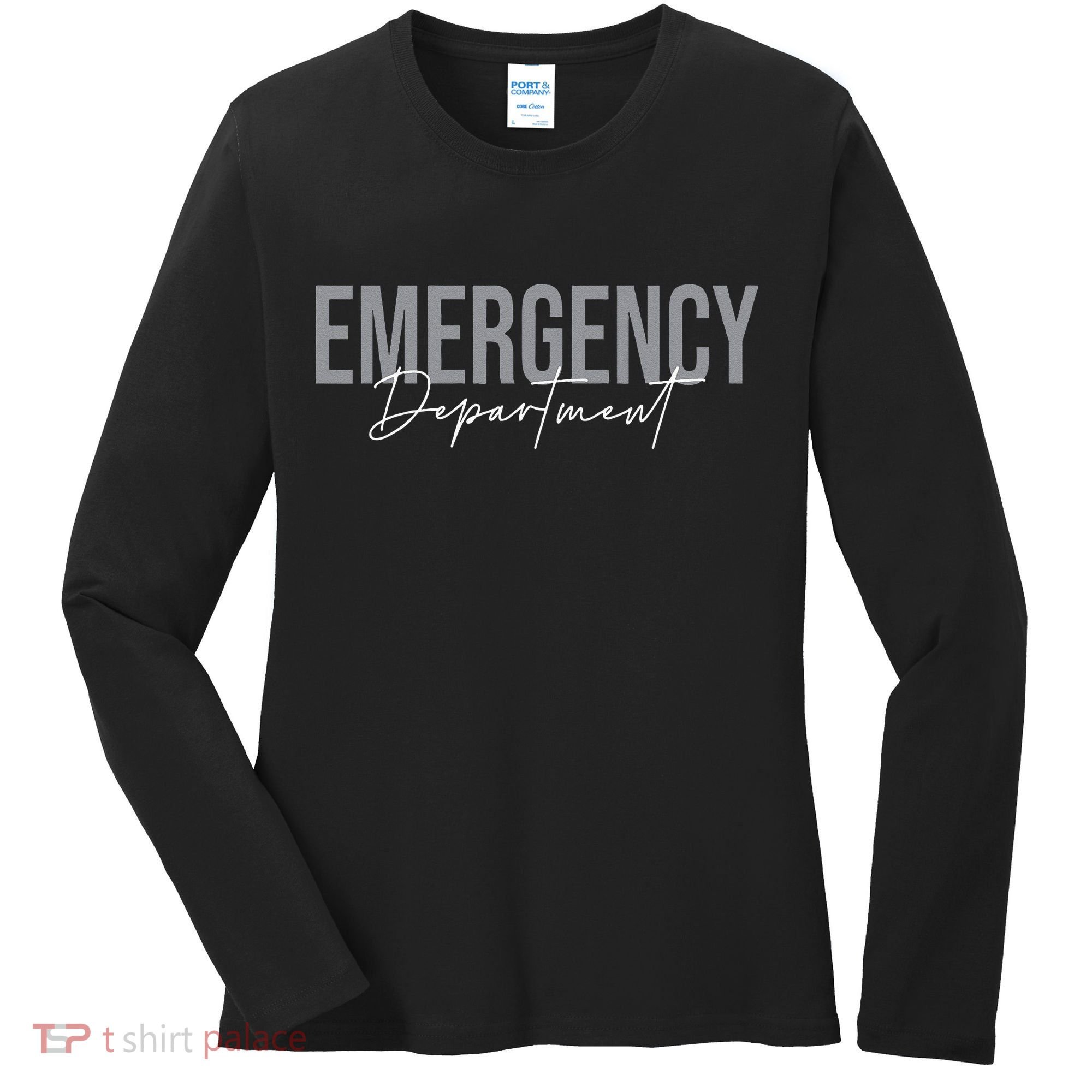 Emergency Department Emergency Room Healthcare Nursing Women's Long Sleeve Shirt