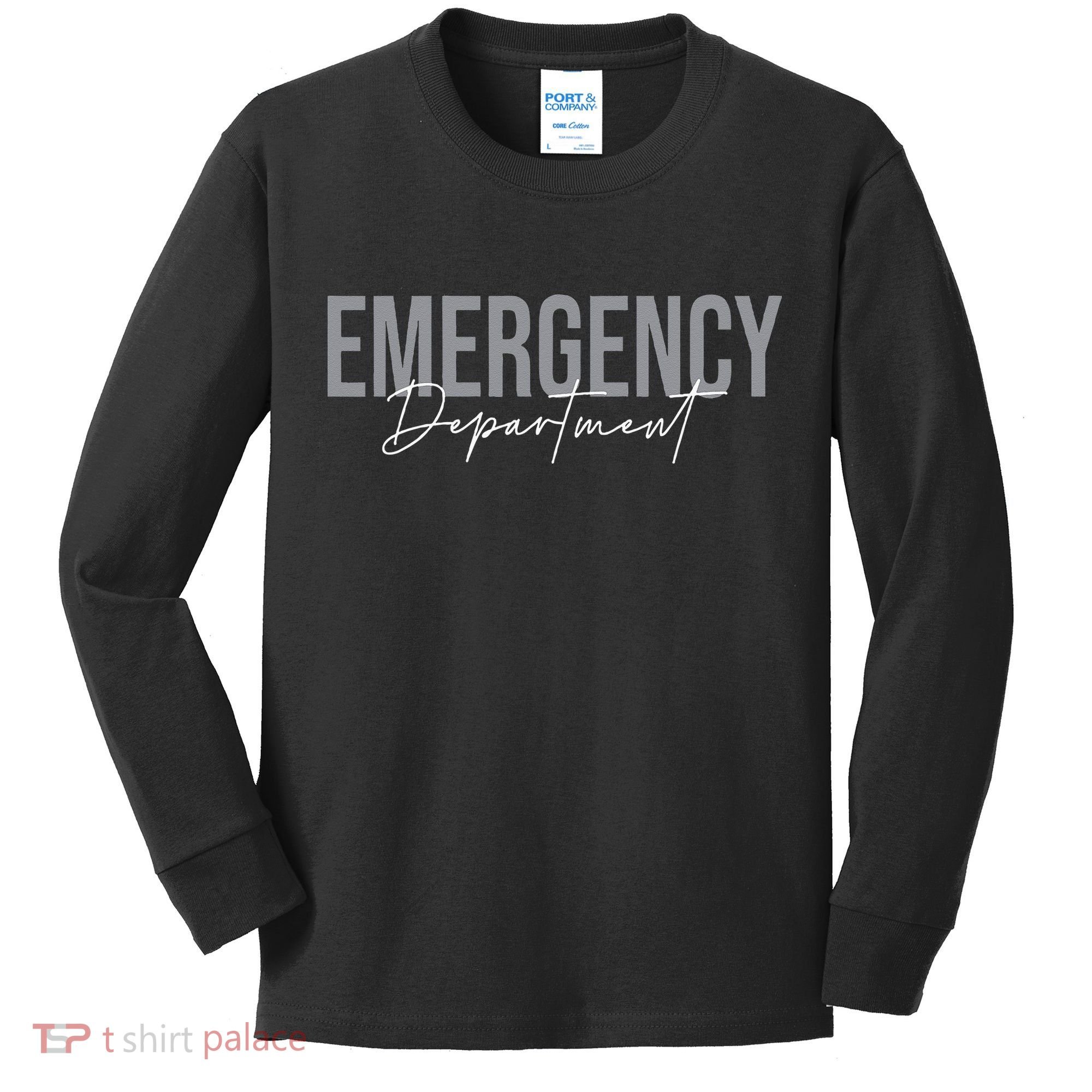 Emergency Department Emergency Room Healthcare Nursing Kids Long Sleeve Shirt